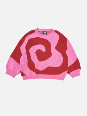 Open image in slideshow, Swirl Sweater Raspberry
